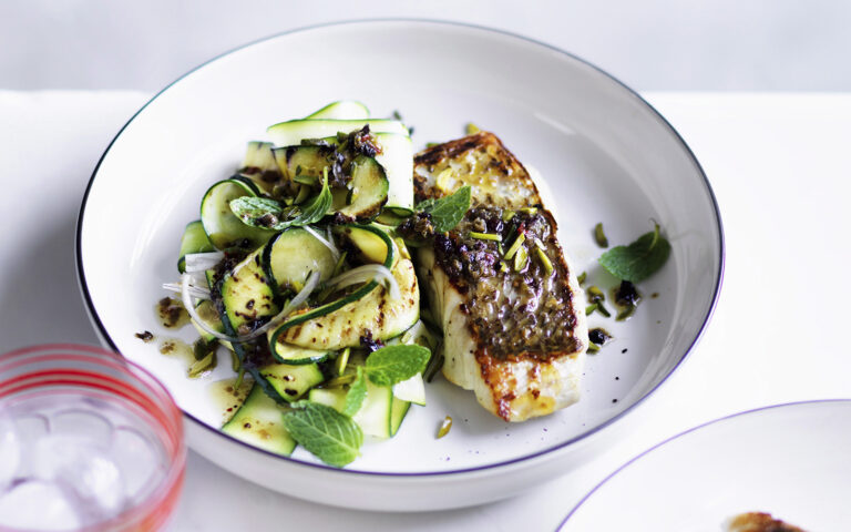 dentice siciliano con zucchine