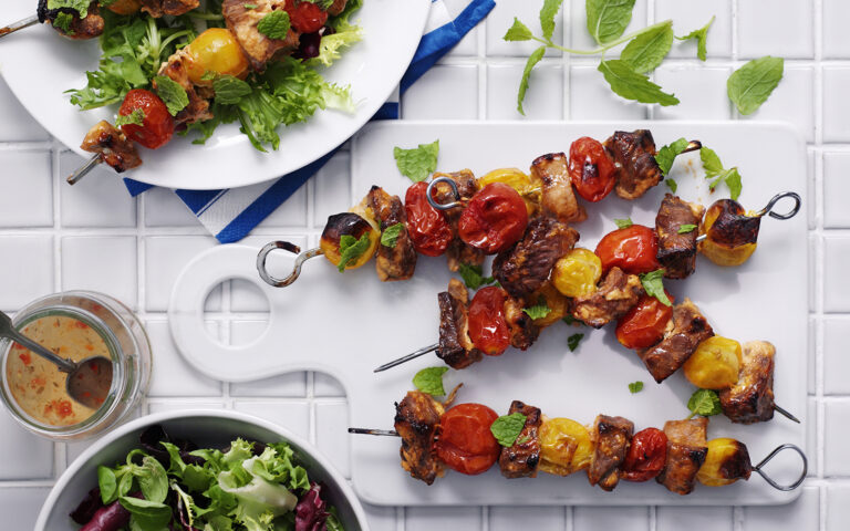 spiedini di agnello alla menta