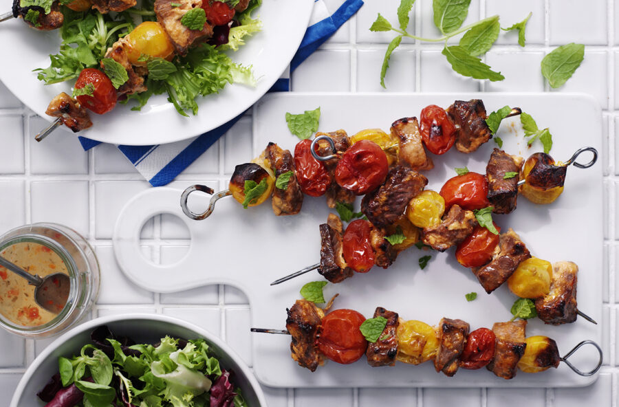 Spiedini d’agnello alla menta