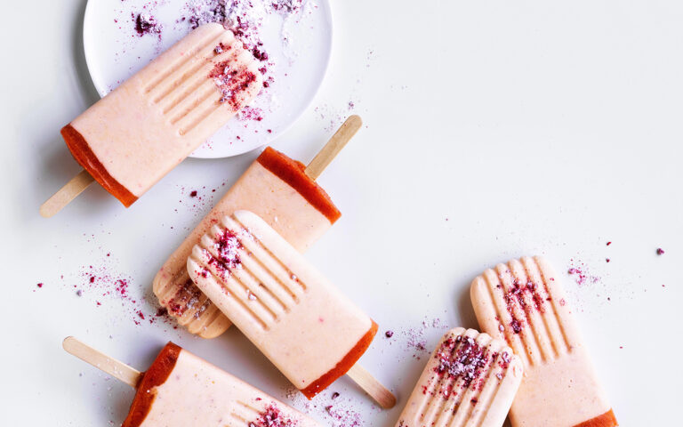 ghiaccioli pesca fragole