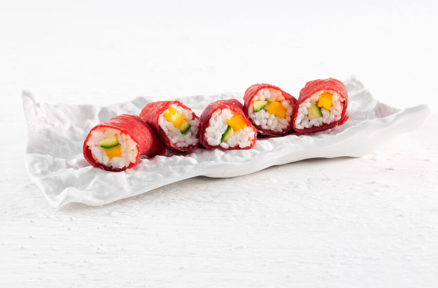 Sushi croccante di bresaola e zucchine