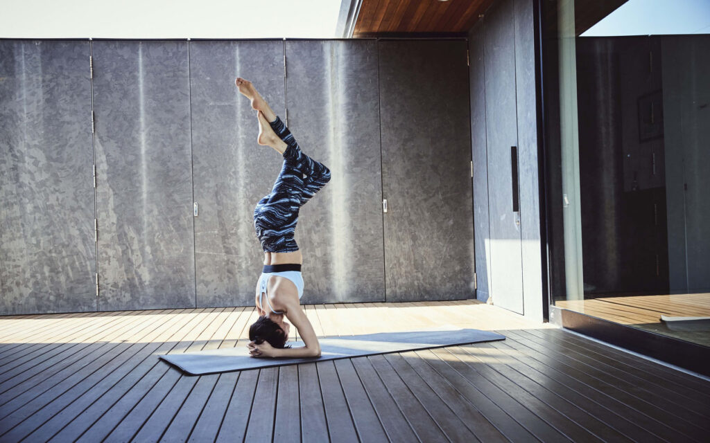 Sgabello Yoga Inversione JSM Fitness - In Acciaio, Per Verticali, Supporto 150 Kg, Con Tappetino - Foto 10