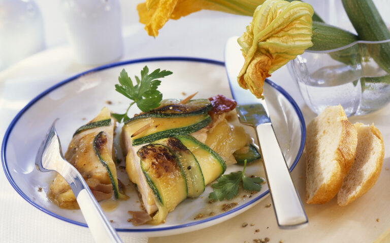 Petto di pollo e zucchine Petto di pollo e zucchine