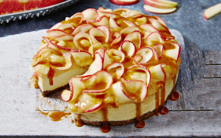 Cheesecake alle mele e caramello