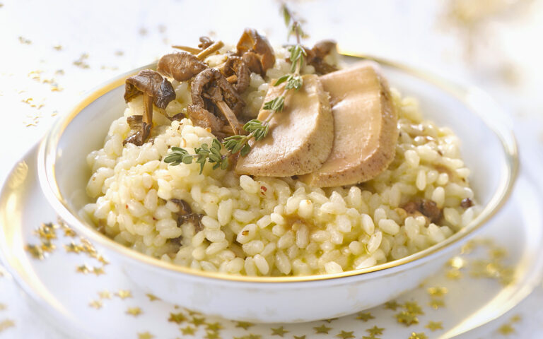 Foie gras risotto