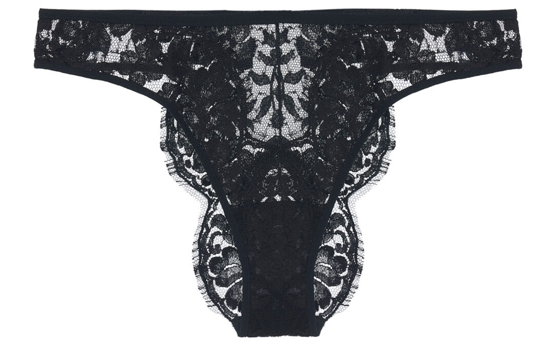 La-Perla-‘FALL-IN-LOVE’-Brazilian-brief-in-black-Leavers-lace La Perla
