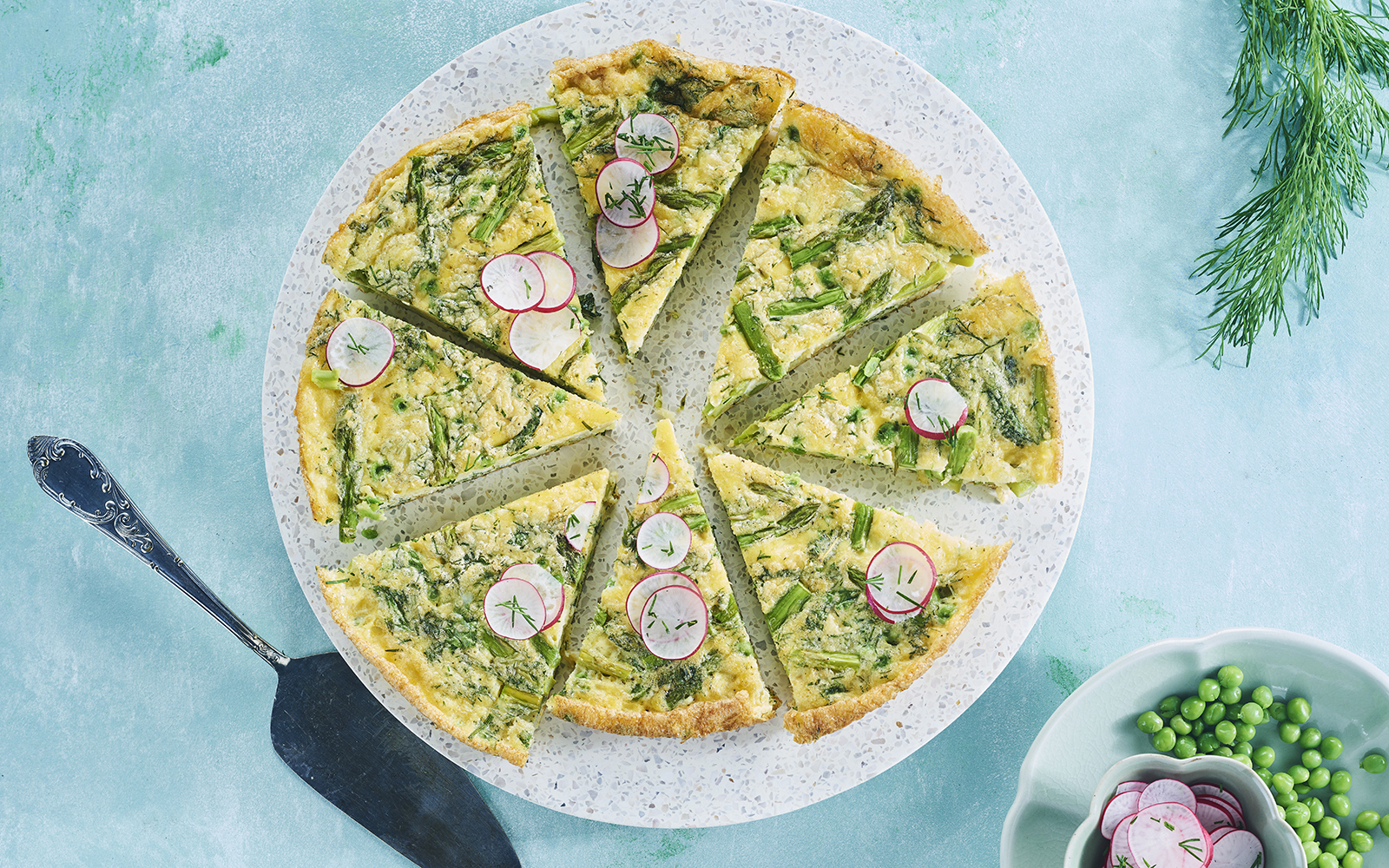 Ricette di Pasqua: omelette con asparagi e ravanelli - Silhouette Donna