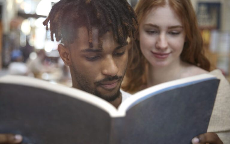 Millennials Reading a Book. Millennials Reading a Book.