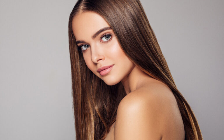 Beautiful woman with natural soft make-up Beautiful woman with natural soft make-up