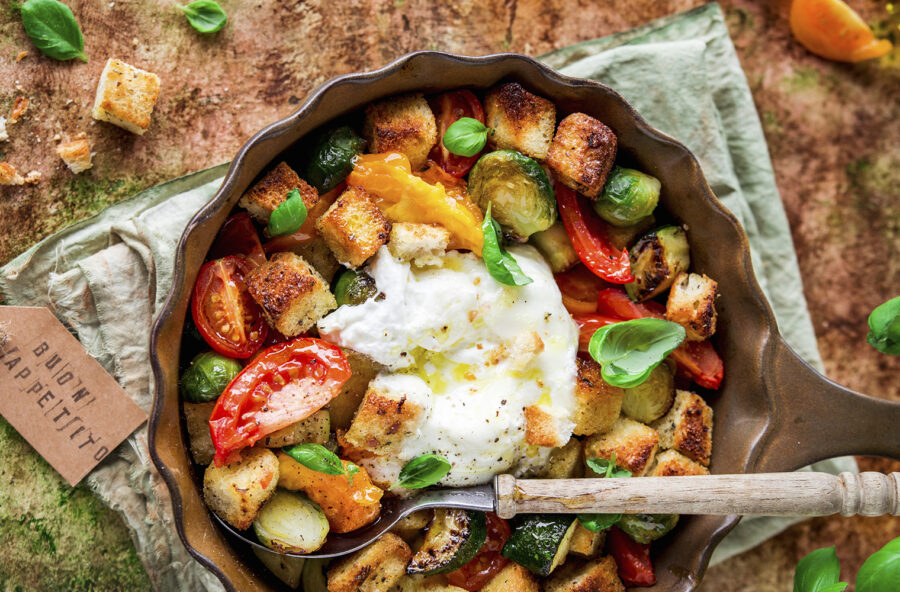 Panzanella rivisitata con burrata