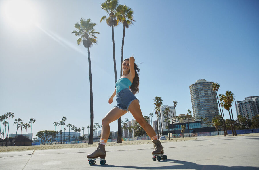 Rolling workout con i pattini quad per un corpo snello e tonico