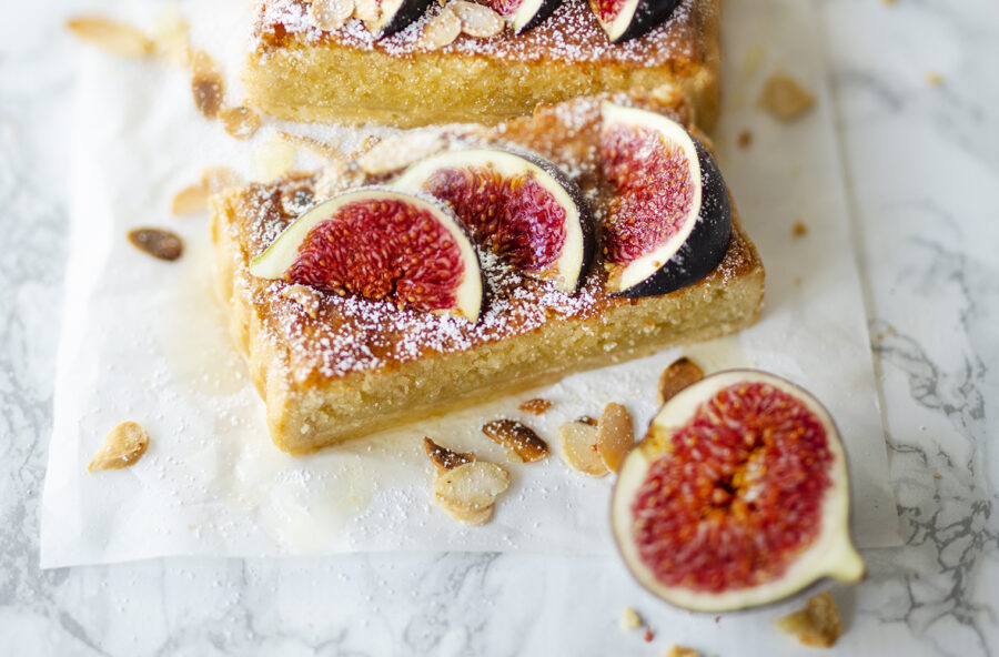 Crostata frangipane ai fichi