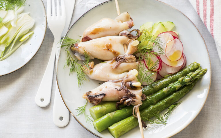 seppioline ripiene con asparagi e ravanelli seppioline ripiene con asparagi e ravanelli