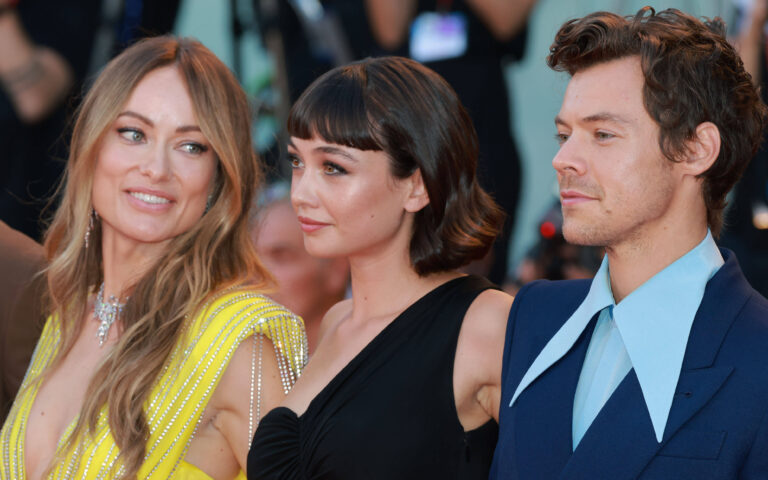 Olivia Wilde, Sydney Chandler and Harry Styles
attending "Don't Worry Darling" red carpet at the 79th Venice International Film Festival on September 05, 2022 in Venice, Italy. Olivia Wilde, Sydney Chandler and Harry Styles
attending "Don't Worry Darling" red carpet at the 79th Venice International Film Festival on September 05, 2022 in Venice, Italy.