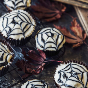 Muffin ai due cioccolati per Halloween