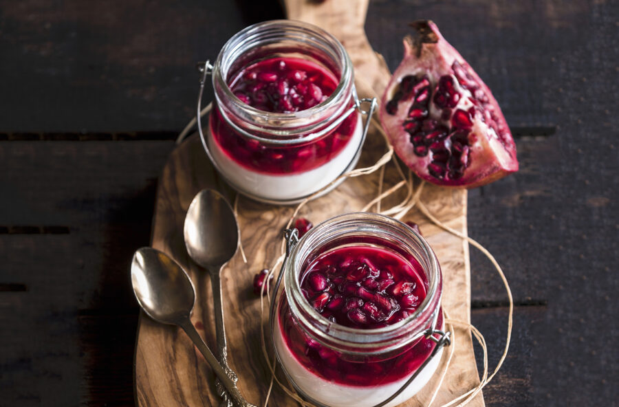 Panna cotta alla melagrana