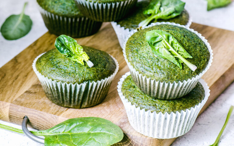 muffin di spinaci
