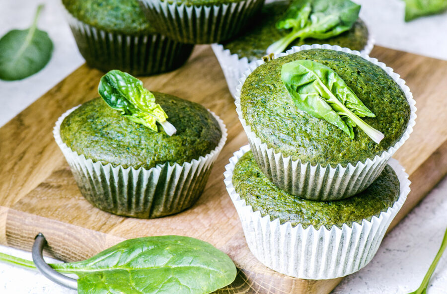Muffin di spinaci