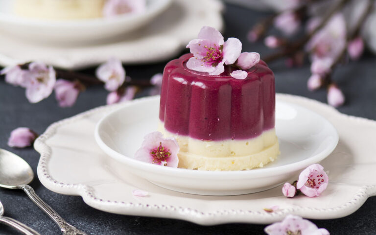 panna cotta ai frutti di bosco e vaniglia