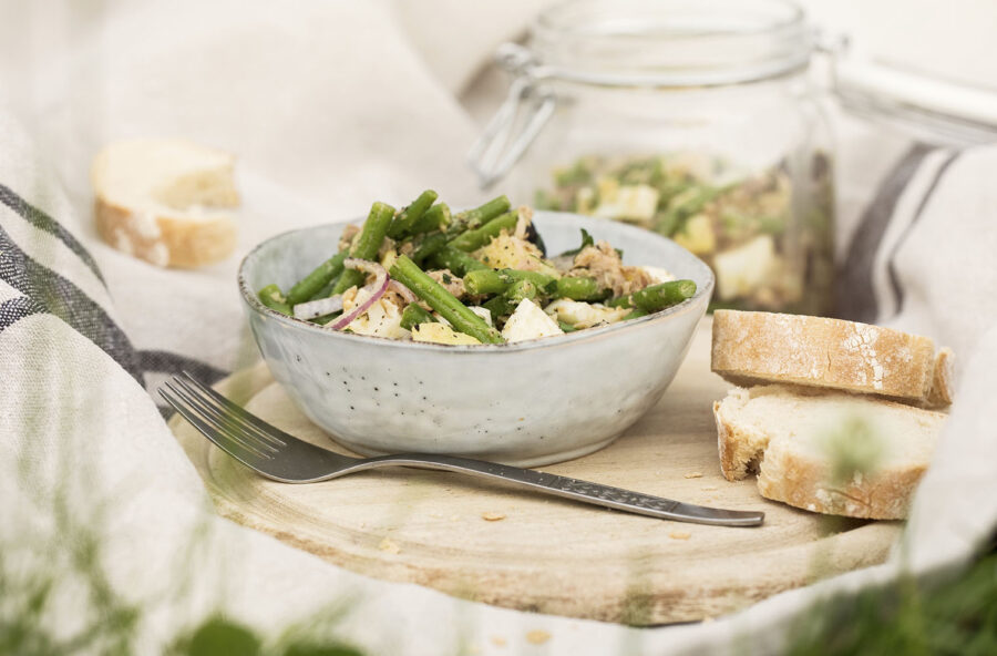 Insalata di fagiolini e tonno