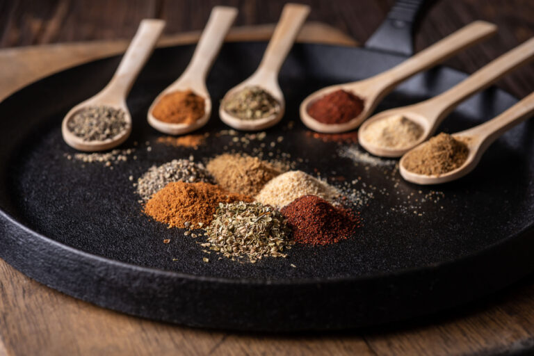 Spices and Herbs for Mexican Cooking, including Chili Powder, Paprika, Garlic Powder, Cayenne, Cumin, Oregano and Ground Black Pepper Spices and Herbs for Mexican Cooking, including Chili Powder, Paprika, Garlic Powder, Cayenne, Cumin, Oregano and Ground Black Pepper