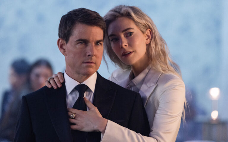 Tom Cruise and Vanessa Kirby in Mission: Impossible Dead Reckoning - Part One from Paramount Pictures and Skydance.