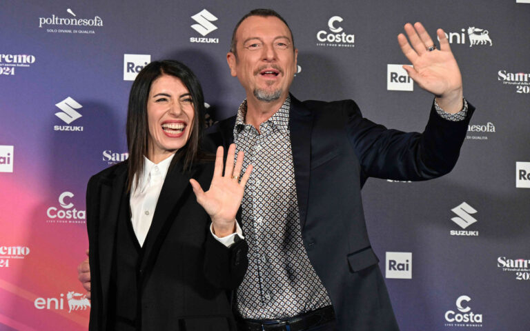 Sanremo 2024 - conferenza Giorgia