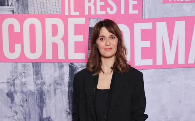 Paola Cortellesi attending the photocall for the premiere of the film Il Reste Encore Demain (C'e Ancora Domani) held at the UGC Normandie in Paris, France on February 27, 2024. Photo by David Boyer/ABACAPRESS.COM Paola Cortellesi attending the photocall for the premiere of the film Il Reste Encore Demain (C'e Ancora Domani) held at the UGC Normandie in Paris, France on February 27, 2024. Photo by David Boyer/ABACAPRESS.COM