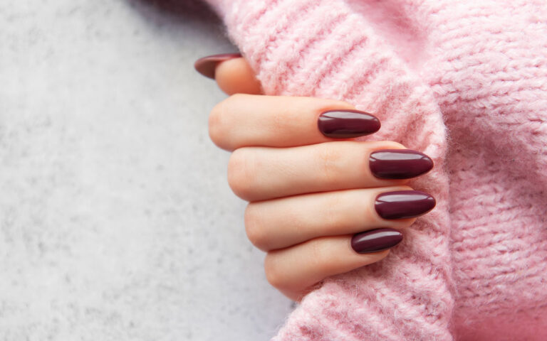 nail art autunno - vinaccia