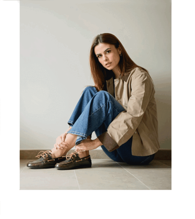 Il mocassino da barca Conte&rsquo; interpreta il fascino del trend preppy. Realizzato in pelle morbida e resistente, &egrave; perfetto per look dal gusto contemporaneo.