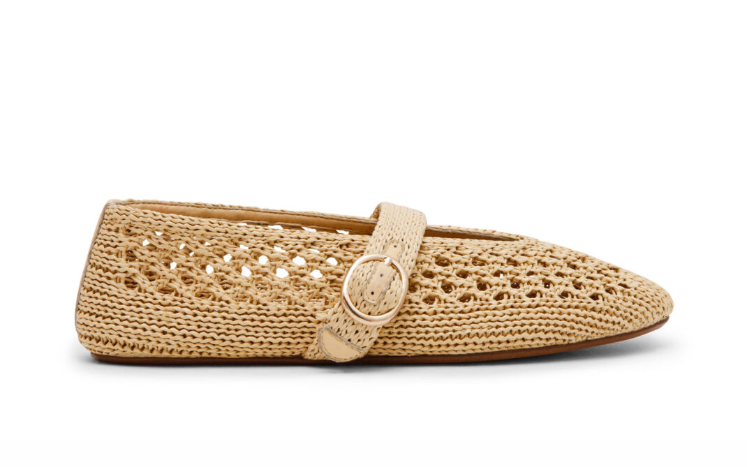 Attualissima-la-ballerina--traforata-in-rafia-naturale,-arricchita-da-cinturino-nello-stesso-materaile-.Steve-Madden-129,99-euro-stevenmadden.it- Must have estate