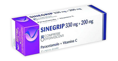 SINEGRIP 20CPR EFF 330MG+200MG