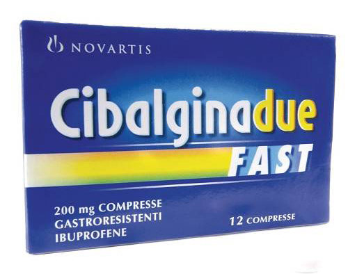 CIBALGINA DUE FAST 12CPR 200MG