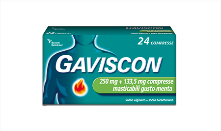 GAVISCON 24CPR MENT250+133,5MG