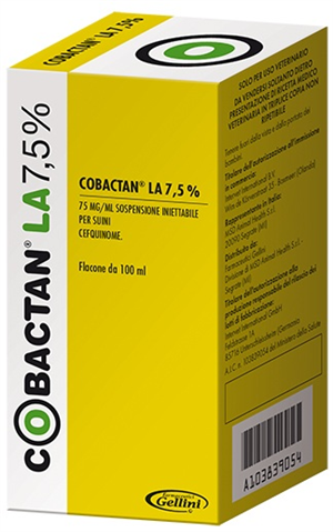COBACTAN LA 7,5% FL100ML SUINI COBACTAN LA 7,5% FL100ML SUINI