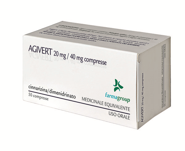AGIVERT 50CPR 20MG+40MG