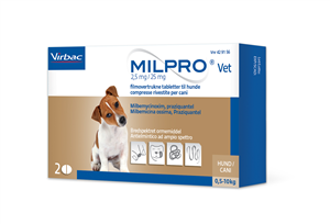 MILPRO VET 2CPR 2,5+25MG CANI