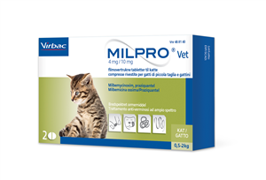 MILPRO VET 2CPR 4MG+10MG GATTI