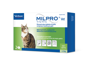 MILPRO VET 2CPR 16MG+40MG GATT