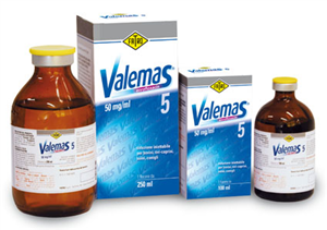 VALEMAS 5 INIET 100ML 50MG/ML