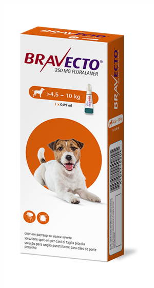 BRAVECTO 1PIP 4,5-10KG CANI