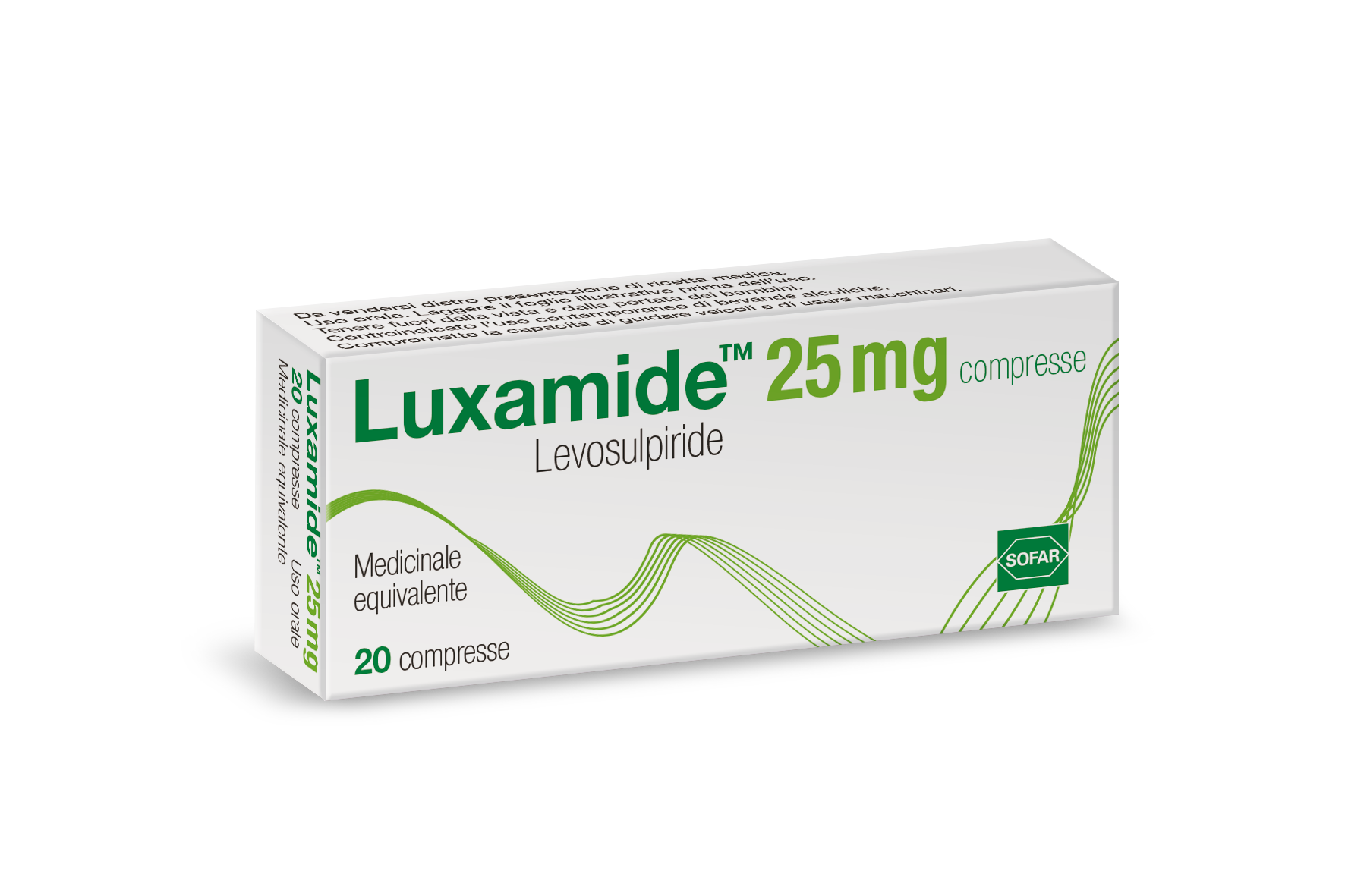 LUXAMIDE 20CPR 25MG