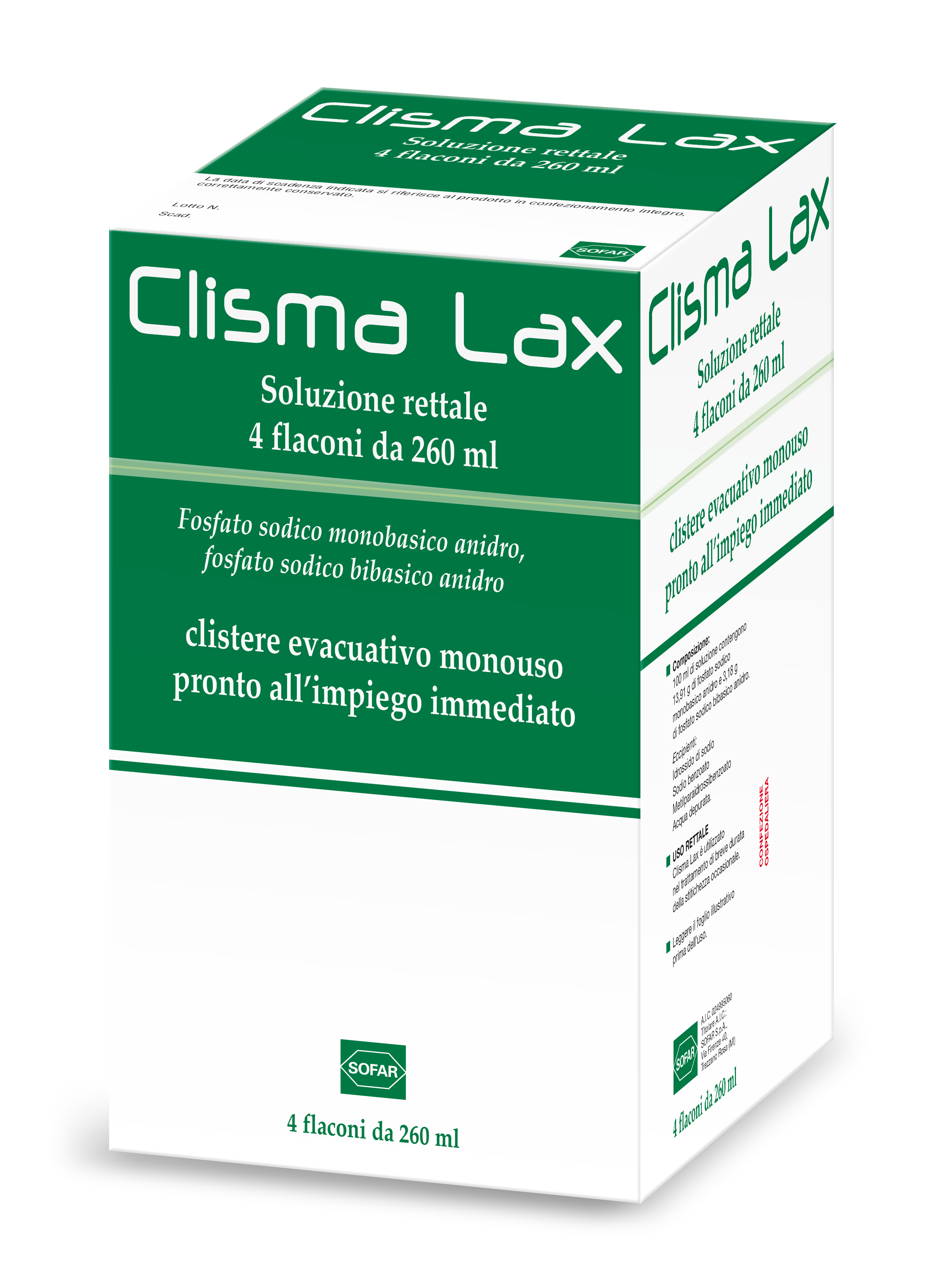 CLISMALAX 4FL SOL RETT 260ML