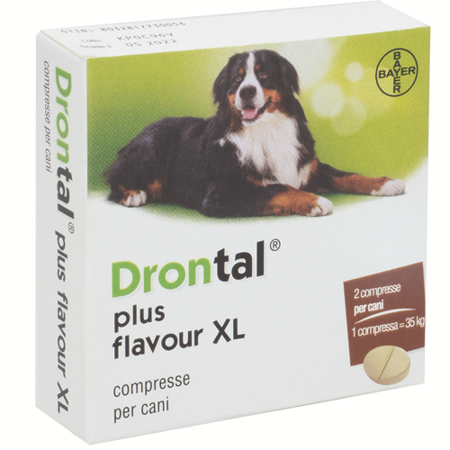 DRONTAL PLUS FLAVOUR 35KG 2CPR DRONTAL PLUS FLAVOUR 35KG 2CPR