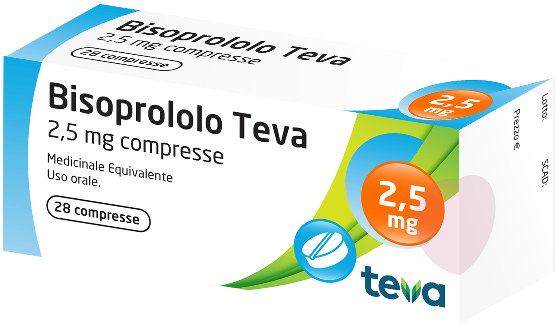 BISOPROLOLO TE 28CPR 2,5MG