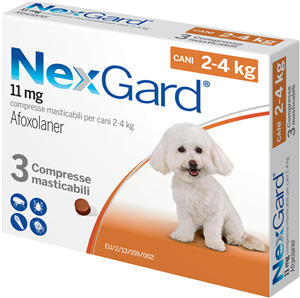 NEXGARD 3CPR 2-4KG 11MG NEXGARD 3CPR 2-4KG 11MG