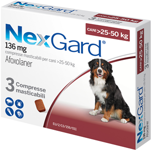 NEXGARD 3CPR 25-50 KG136MG NEXGARD 3CPR 25-50 KG136MG