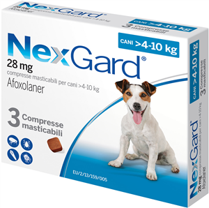 NEXGARD 3CPR 4-10KG 28,3MG NEXGARD 3CPR 4-10KG 28,3MG