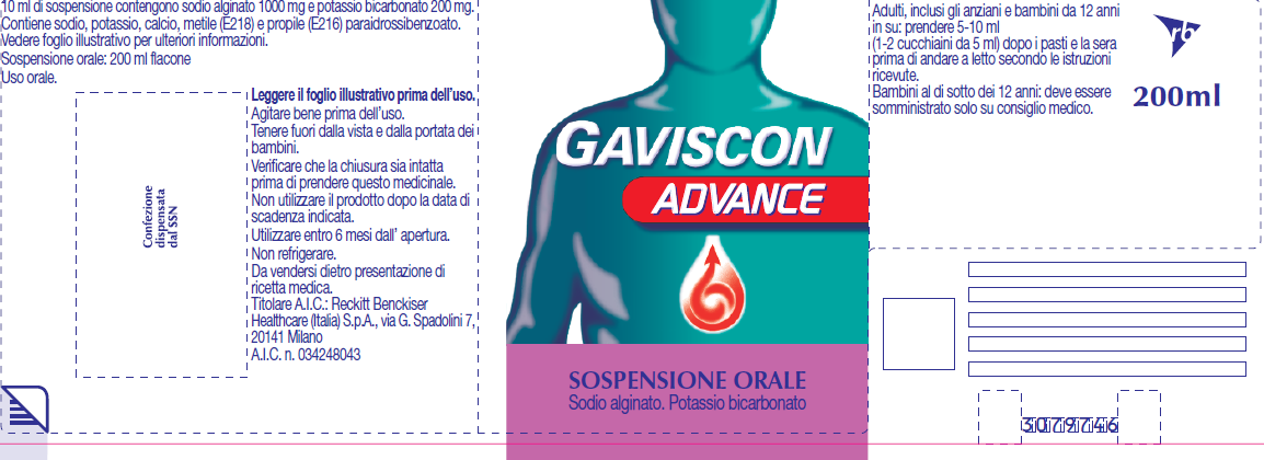 GAVISCON ADVANCE OS SOSP 200ML