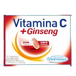 VITAMINA C+GINSENG 24CPR